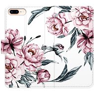 iSaprio flip case Pink Flowers for iPhone 7 Plus - Phone Cover