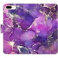 iSaprio flip pouzdro Purple Marble pro iPhone 7 Plus - Phone Cover