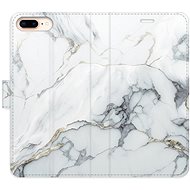 iSaprio flip case SilverMarble 15 for iPhone 7 Plus - Phone Cover
