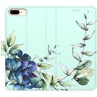 iSaprio flip pouzdro Blue Flowers pro iPhone 7 Plus - Phone Cover