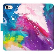 iSaprio flip pouzdro Abstract Paint 05 pro iPhone 7/8/SE 2020 - Phone Cover