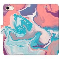 iSaprio flip pouzdro Abstract Paint 06 pro iPhone 7/8/SE 2020 - Phone Cover