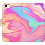 iSaprio flip pouzdro Abstract Paint 07 pro iPhone 7/8/SE 2020 - Phone Cover