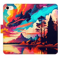 iSaprio flip pouzdro Colorful Mountains 02 pro iPhone 7/8/SE 2020 - Phone Cover