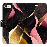 iSaprio flip pouzdro Gold Pink Marble 02 pro iPhone 7/8/SE 2020 - Phone Cover