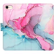 iSaprio flip pouzdro PinkBlue Marble pro iPhone 7/8/SE 2020 - Phone Cover