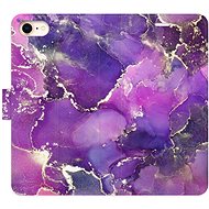 iSaprio flip pouzdro Purple Marble pro iPhone 7/8/SE 2020 - Phone Cover