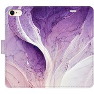 iSaprio flip pouzdro Purple Paint pro iPhone 7/8/SE 2020 - Phone Cover