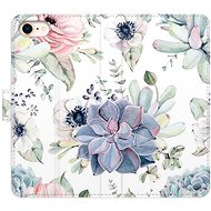 iSaprio flip pouzdro Succulents pro iPhone 7/8/SE 2020 - Phone Cover