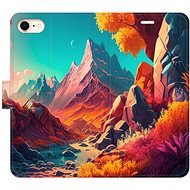 iSaprio flip pouzdro Colorful Mountains pro iPhone 7/8/SE 2020 - Phone Cover