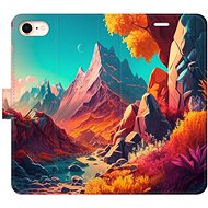 iSaprio flip case Colorful Mountains for iPhone 7/8/SE 2020 - Phone Cover