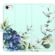 iSaprio flip pouzdro Blue Flowers pro iPhone 7/8/SE 2020 - Phone Cover