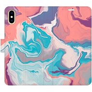 iSaprio flip pouzdro Abstract Paint 06 pro iPhone X/XS - Phone Cover
