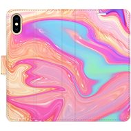 iSaprio flip pouzdro Abstract Paint 07 pro iPhone X/XS - Phone Cover