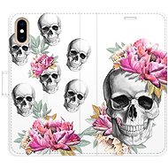 iSaprio flip pouzdro Crazy Skull pro iPhone X/XS - Phone Cover