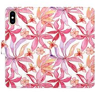 iSaprio flip pouzdro Flower Pattern 10 pro iPhone X/XS - Phone Cover