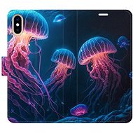 iSaprio flip pouzdro Jellyfish pro iPhone X/XS - Phone Cover