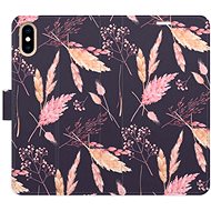 iSaprio flip pouzdro Ornamental Flowers 02 pro iPhone X/XS - Phone Cover