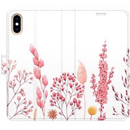 iSaprio flip pouzdro Pink Flowers 03 pro iPhone X/XS - Phone Cover