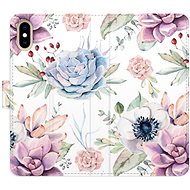 iSaprio Succulents Pattern flip case for iPhone X/XS - Phone Cover