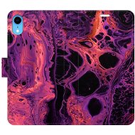 iSaprio flip pouzdro Abstract Dark 02 pro iPhone XR - Phone Cover