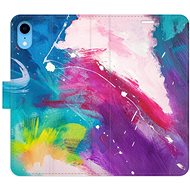 iSaprio flip pouzdro Abstract Paint 05 pro iPhone XR - Phone Cover