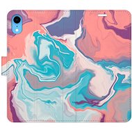 iSaprio flip pouzdro Abstract Paint 06 pro iPhone XR - Phone Cover