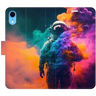 iSaprio flip case Astronaut in Colours 02 for iPhone XR - Phone Cover