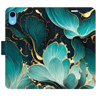 iSaprio flip case Blue Flowers 02 for iPhone XR - Phone Cover