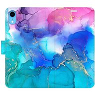 iSaprio flip pouzdro BluePink Paint pro iPhone XR - Phone Cover