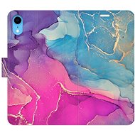 iSaprio flip pouzdro Colour Marble 02 pro iPhone XR - Phone Cover