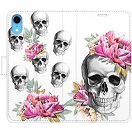 iSaprio flip pouzdro Crazy Skull pro iPhone XR - Phone Cover