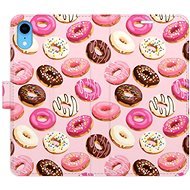 iSaprio flip pouzdro Donuts Pattern 03 pro iPhone XR - Phone Cover