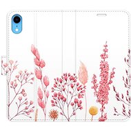 iSaprio flip case Pink Flowers 03 for iPhone XR - Phone Cover