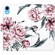 iSaprio flip case Pink Flowers for iPhone XR - Phone Cover