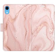 iSaprio flip case RoseGold Marble for iPhone XR - Phone Cover
