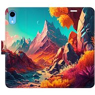 iSaprio flip pouzdro Colorful Mountains pro iPhone XR - Phone Cover