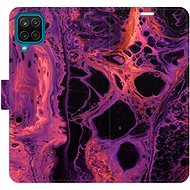 iSaprio flip pouzdro Abstract Dark 02 pro Samsung Galaxy A12 - Phone Cover