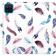 iSaprio flip case Colorful Feathers for Samsung Galaxy A12 - Phone Cover