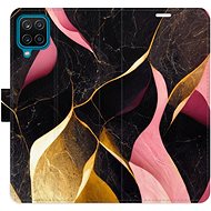 iSaprio flip pouzdro Gold Pink Marble 02 pro Samsung Galaxy A12 - Phone Cover