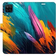 iSaprio flip puzdro Orange Paint 02 pre Samsung Galaxy A12 - Kryt na mobil