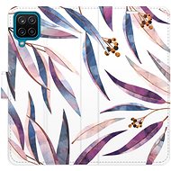 iSaprio flip pouzdro Ornamental Leaves pro Samsung Galaxy A12 - Phone Cover