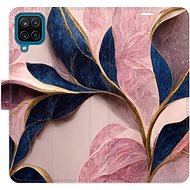 iSaprio flip pouzdro Pink Leaves pro Samsung Galaxy A12 - Phone Cover