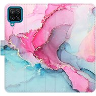 iSaprio flip pouzdro PinkBlue Marble pro Samsung Galaxy A12 - Phone Cover