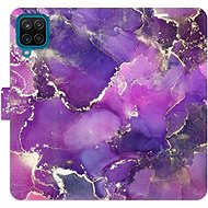 iSaprio flip pouzdro Purple Marble pro Samsung Galaxy A12 - Phone Cover