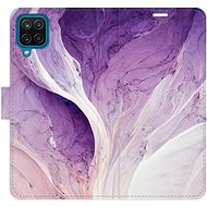 iSaprio flip pouzdro Purple Paint pro Samsung Galaxy A12 - Phone Cover