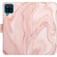 iSaprio flip pouzdro RoseGold Marble pro Samsung Galaxy A12 - Phone Cover