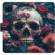 iSaprio flip pouzdro Skull in Roses 02 pro Samsung Galaxy A12 - Phone Cover
