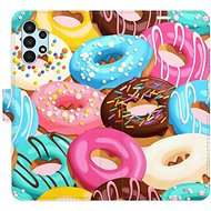 iSaprio flip case Donuts Pattern 02 for Samsung Galaxy A13 / A13 5G - Phone Cover