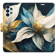 iSaprio flip pouzdro Gold Flowers pro Samsung Galaxy A13 / A13 5G - Phone Cover